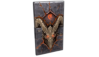 Molten Visage Metal Door
