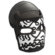 Doodle Metal Facemask