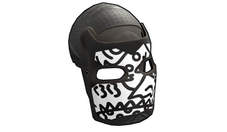 Doodle Metal Facemask