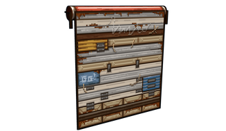 Pixel Garage Door