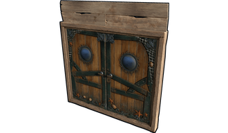 Pirate Ship Wooden Double Door