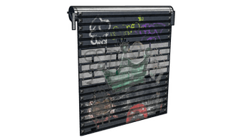Vandalized Shop Door