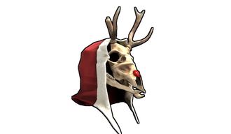 Rudolph Skull Mask