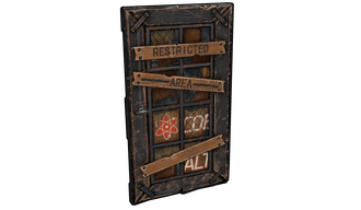 Cobalt Wooden Door