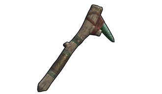 Aztec Jade Pick Axe
