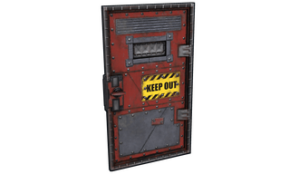 Keep Out Armored Door