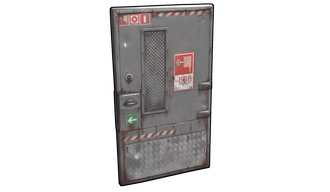 Grey Fire Door