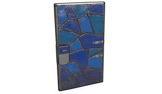 Blue Puzzle Door