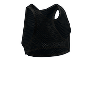 Black Mesh Crop Top