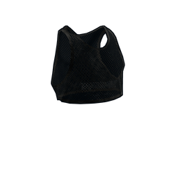Black Mesh Crop Top Rust skin