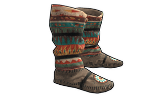 Native American Hide Shoes