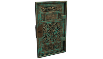 Corroded Bronze Door