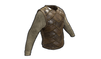 Burlap and Leather Vest
