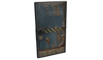 Hazard Metal Door
