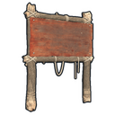 One Sided Town Sign Post