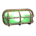 Green Industrial Wall Light