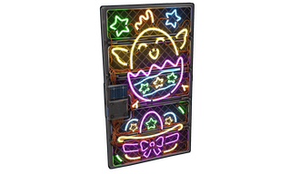 Neon Rise Sheet Metal Door