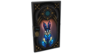 Easter Bunny Sheet Metal Door