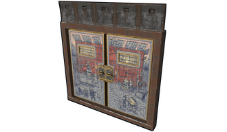 Porcelain Armored Double Door