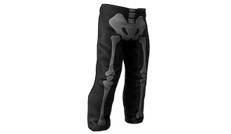 Skeleton Costume Burlap Pants