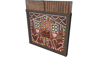 Gingerbread Metal Double Door
