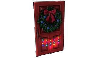 Christmas Wooden Door