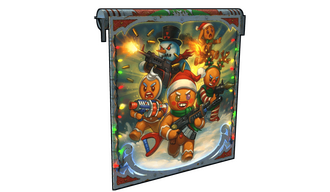 Gingerbread Raid Garage Door