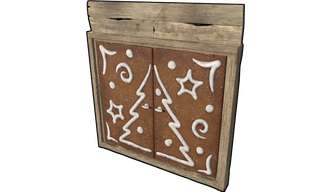 Ginger Bread Wooden Double Door