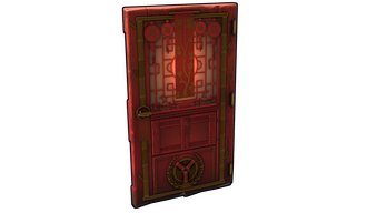 Lunar Horse Fortune Wooden Door