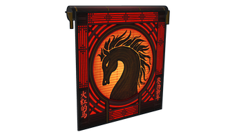 Lunar Horse Garage Door