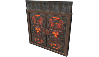 Nuke Room Double Armored Door