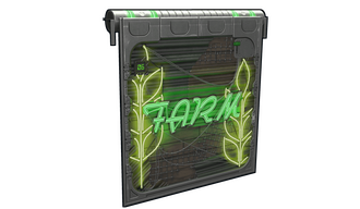 Neon Farm Door