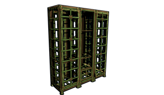 Bamboo Cage Locker