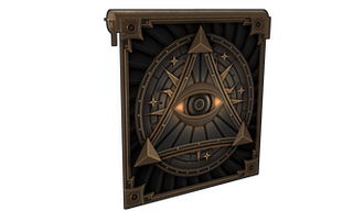 All-Seeing Eye Garage Door