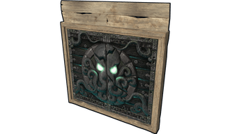 Tomb Of The Octopus Wooden Double Door