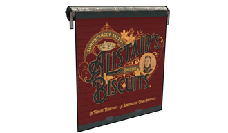 Alistair's Biscuits Garage Door