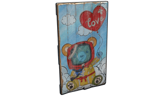 Teddy Love Wooden Door