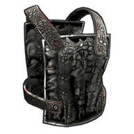 Black Alligator Metal Chest Plate