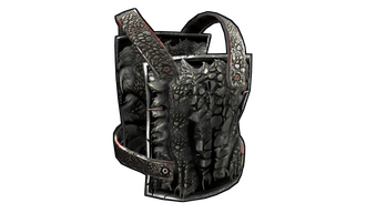 Black Alligator Metal Chest Plate