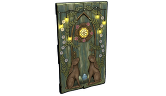 Wooden Rabbit Door