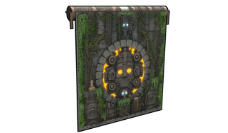 Forbidden Mayan Temple Garage Door