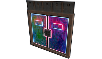 Neon Bismuth Armored Double Door