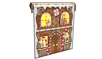 Gingerbread House Garage Door