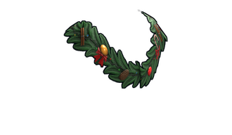 Christmas Wreath Poncho