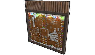 Rust Christmas Double Door