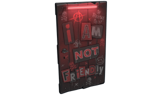 NOT Friendly Wooden Door
