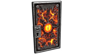 Watcher of Doom Metal Door