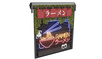 Ramen Garage Door