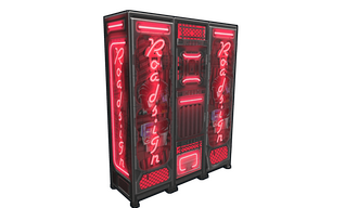 Neon Roadsign Locker