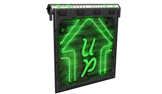 Neon Up Garage Door